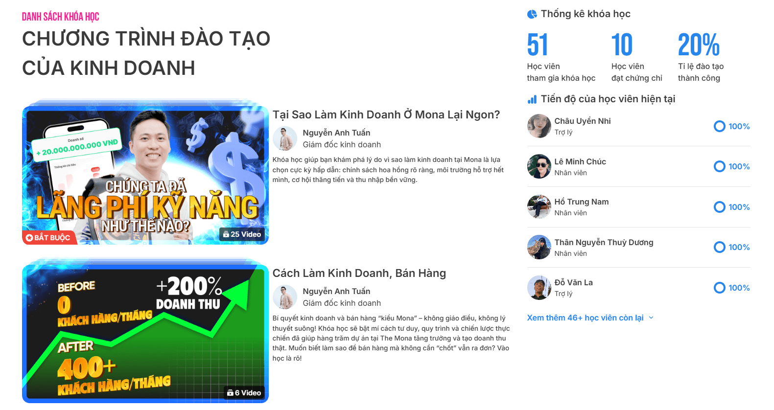 Kết nối hệ thống đào tạo trên mạng xã hội MONA SkillHub