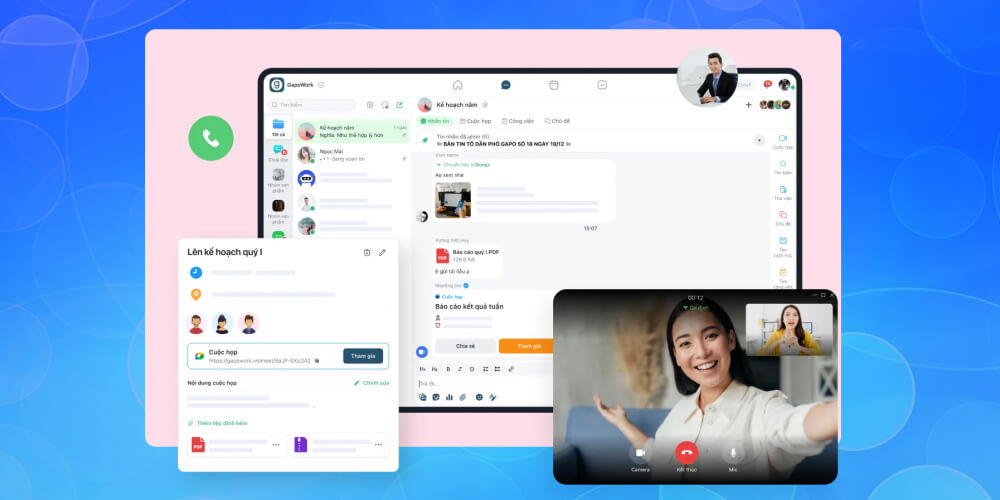 Mạng xã hội dành cho công ty Gapowork