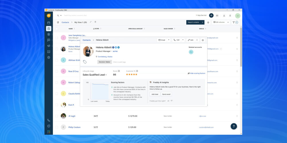 Phần mềm CRM Freshworks