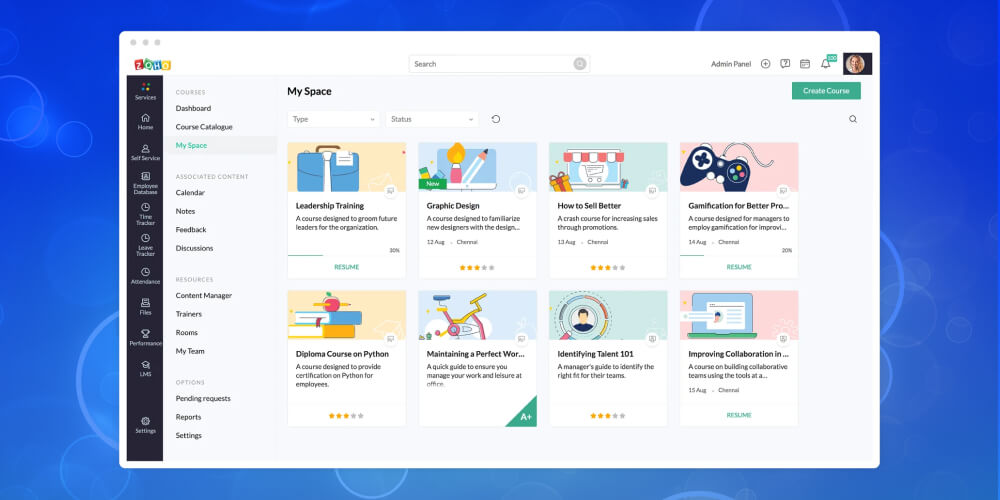 Ứng dụng quản lý doanh nghiệp Zoho People