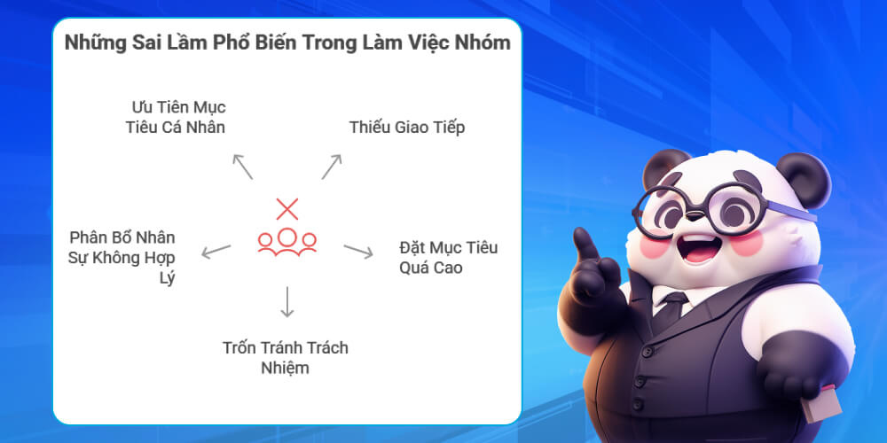 Những sai lầm cần tránh khi làm việc nhóm