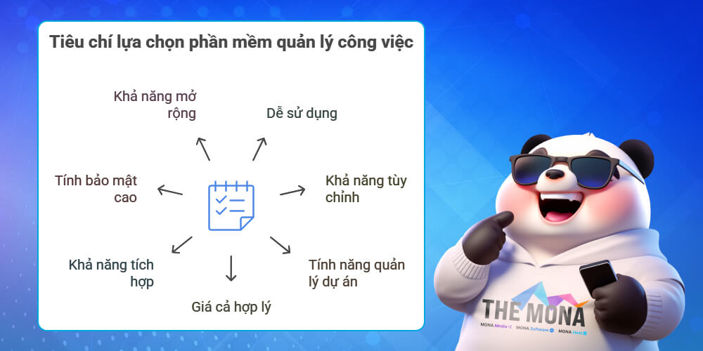 Tiêu chí lựa chọn phần mềm quản lý công việc