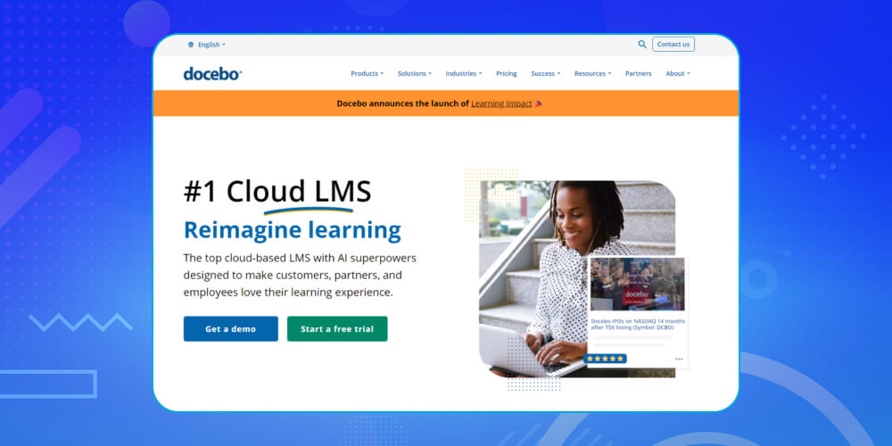 Ứng dụng quản lý đào tạo nhân viên Docebo Learn LMS